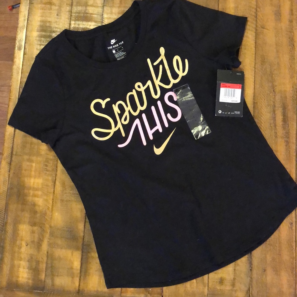 Nike girls sparkle t-shirt size large NWT